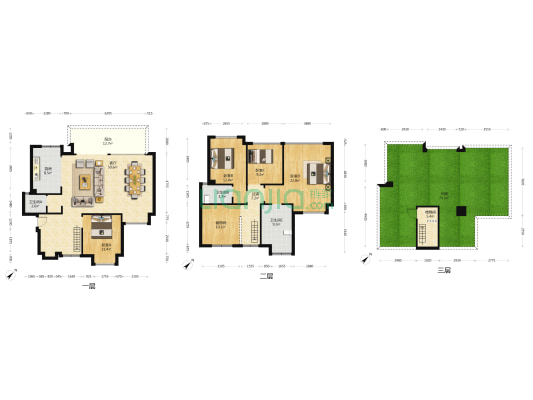 华发统建锦江大院 4室1厅3卫 268平方