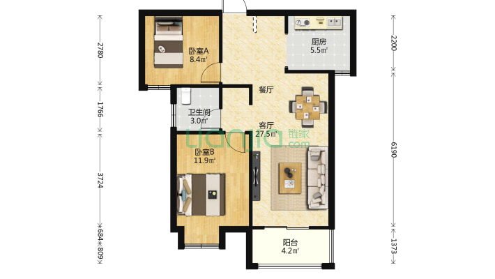 鸿湖景天二手房实景图