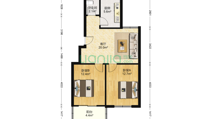 洪山区中医院宿舍二手房实景图