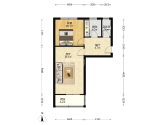 南关户口，四中，老城区，生活方便，中间楼层-涿州六十七处家属楼户型图