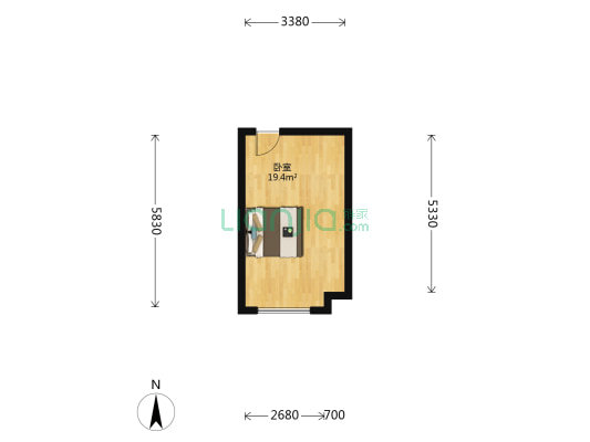 绿地云鼎公馆 1室0厅0卫 32平方