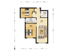 满二南向两居，毛坯可随意装修，急售-涿州K2狮子城南区户型图