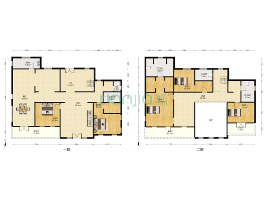 上实滨湖和墅 5室2厅5卫 550平方