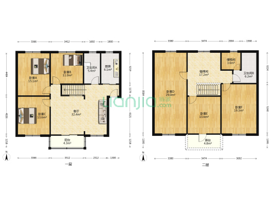怀宁县言是小区 6室1厅2卫 210平方