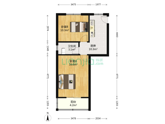 德华路487号 2室0厅1卫 51平方