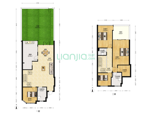 河滨印象 4室1厅3卫 165平方