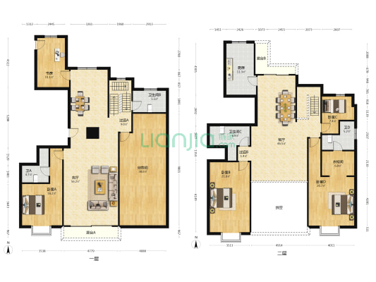 天庆山河一品 5室2厅4卫 362平方
