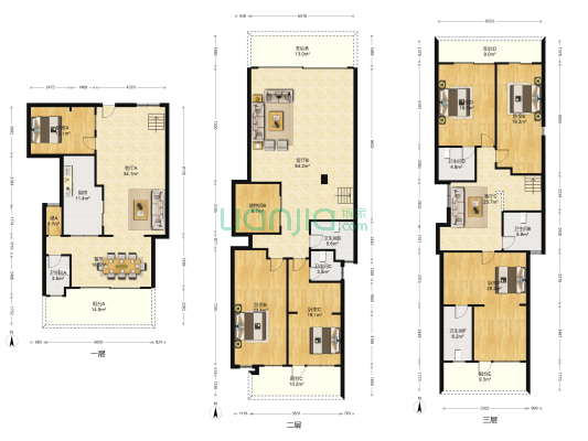 山水江南 6室4厅6卫 252平方