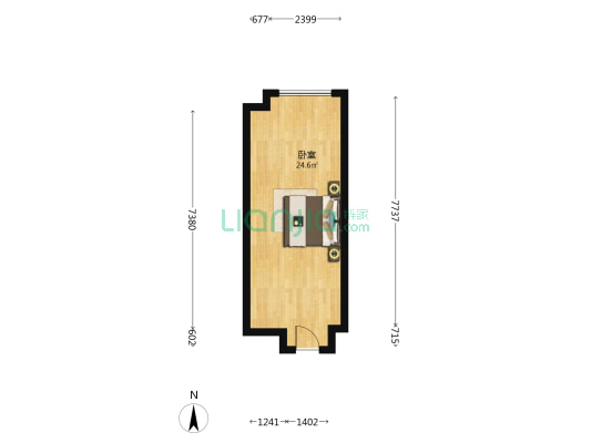 云玺中心 1室0厅0卫 40平方