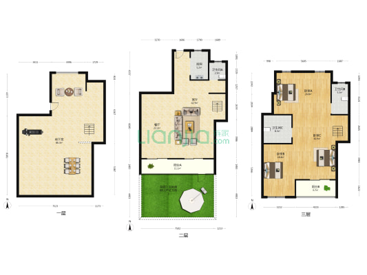 荣安·沁樾庄 3室2厅3卫 274平方