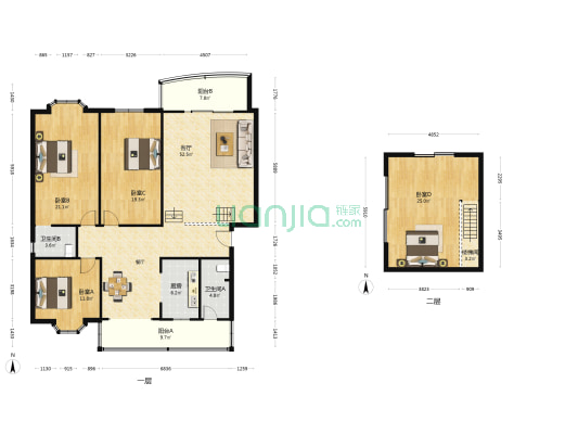 天华苑 4室1厅2卫 200平方
