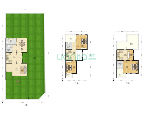 美泉园墅 3室2厅3卫 203平方