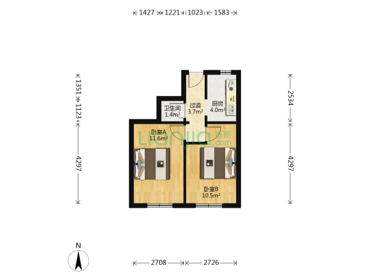 红星街 2室0厅1卫 42平方