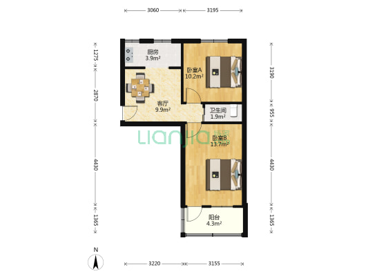 徐公巷 2室1厅1卫 53平方