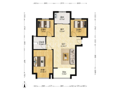 天伦湾保利物业 人车分流 南北通透 宽楼间距 采光充足-涿州天伦湾嘉园户型图