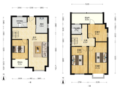 精装修，拎包入住，户型方正，视野开阔，采光充足-涿州鹏渤印象城牛津花园户型图