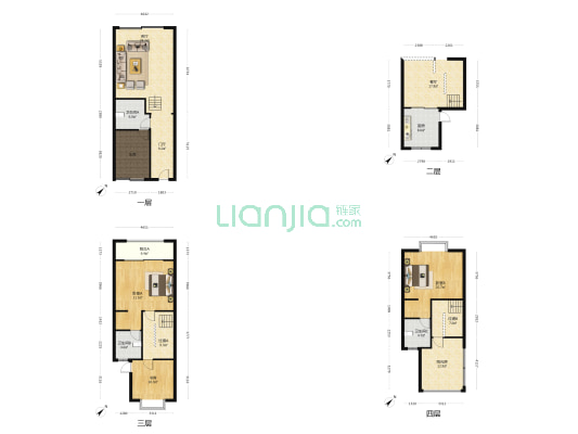 美都华庭 3室2厅3卫 195平方