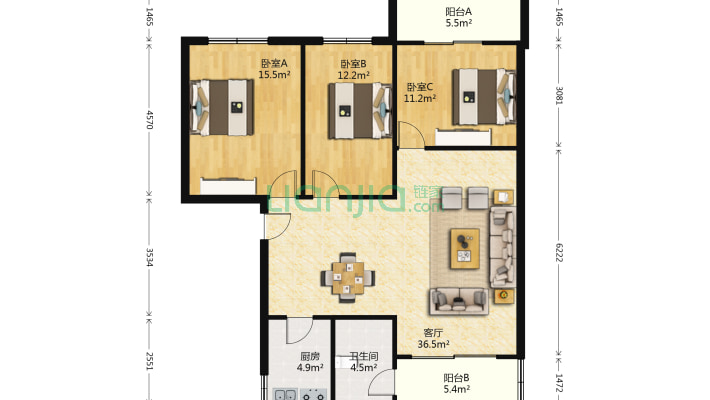 罗家碾街155号二手房实景图