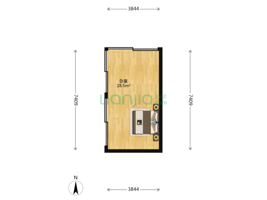 四季美好装饰城 1室0厅0卫 56平方