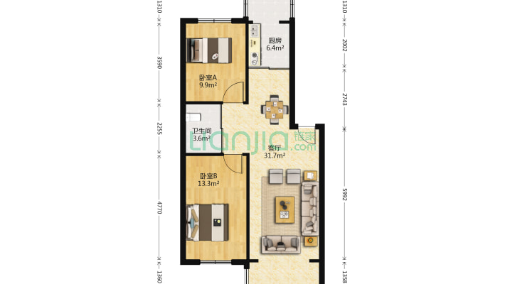 隆雨花园三期二手房实景图