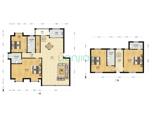 德晖苑 4室1厅4卫 211平方