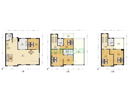 岭秀苑 5室1厅4卫 257平方
