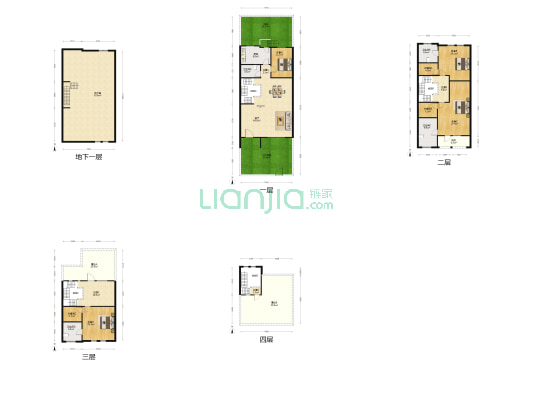 孔雀城七期秋月园 4室1厅4卫 270平方
