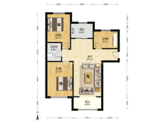 狮子城南北向户型.全天采光.配套设施齐全.出行方便.-涿州K2狮子城北区户型图