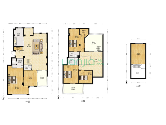 博沃嘉园 5室1厅4卫 218平方