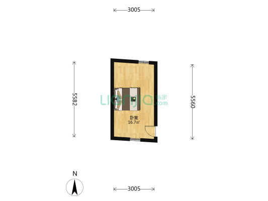 国强巷1号 1室0厅0卫 21平方
