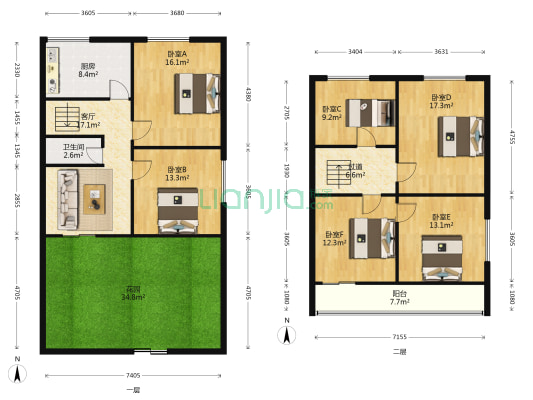 信惠巷109号 6室1厅1卫 135平方