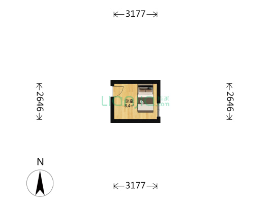 前罗圈胡同 1室0厅0卫 11平方