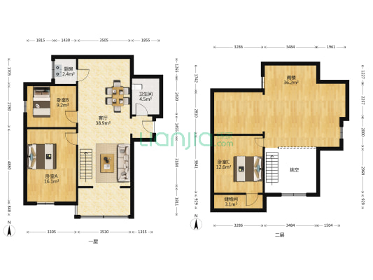 星光城 3室1厅1卫 90平方