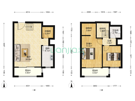 香堤雅苑 2室1厅1卫 99平方