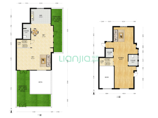 兴瑞汇金国际 1室2厅3卫 205平方