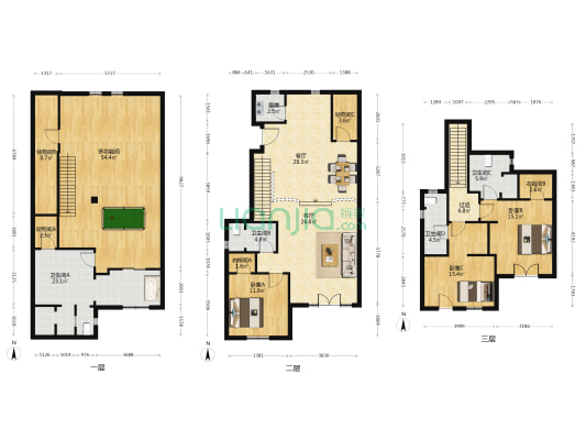 上置香岛原墅(别墅) 4室2厅4卫 257平方