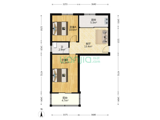 上茅巷 2室1厅1卫 60平方
