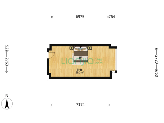 飞洋创拓两港中心 1室0厅0卫 46平方