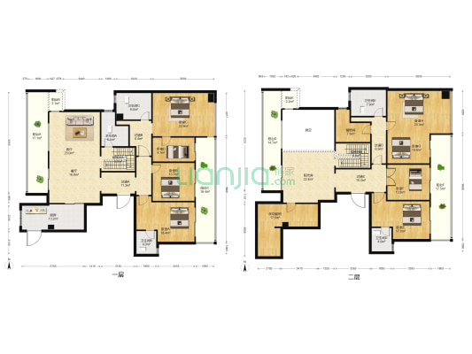 绿城玫瑰园 9室2厅5卫 426平方