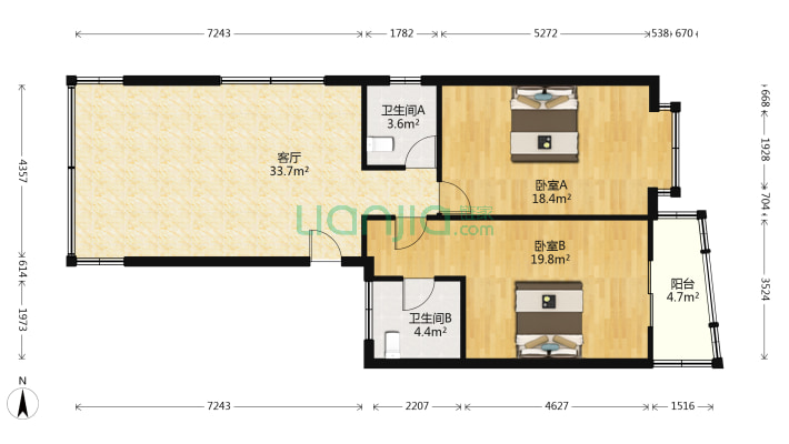 桐星大道二手房实景图