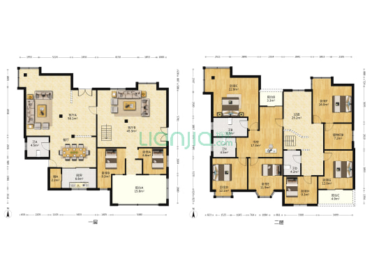 宁波国际经贸园区 9室2厅4卫 170平方