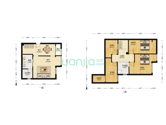 丰业御景铭洲 3室2厅2卫 60平方