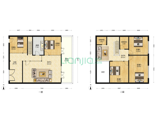 旭辉虹桥国际广场 5室2厅0卫 130平方
