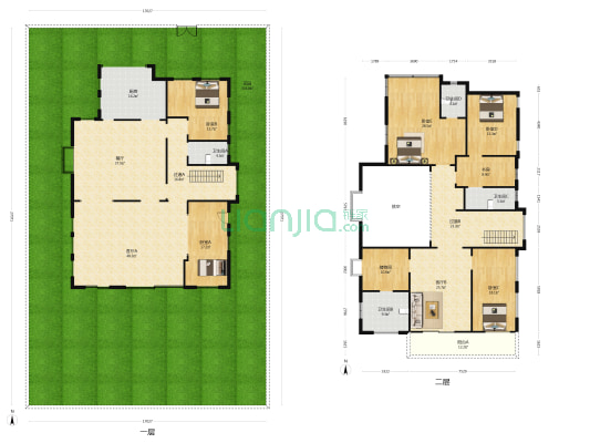 锦绣香江花园芙蓉园 6室3厅4卫 245平方