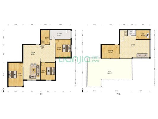 省府路43号院 4室2厅2卫 118平方