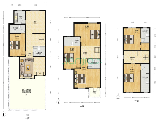 独栋别墅        大院子-户型图