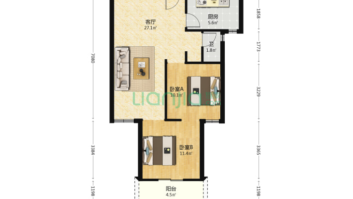 港东名居三期二手房实景图