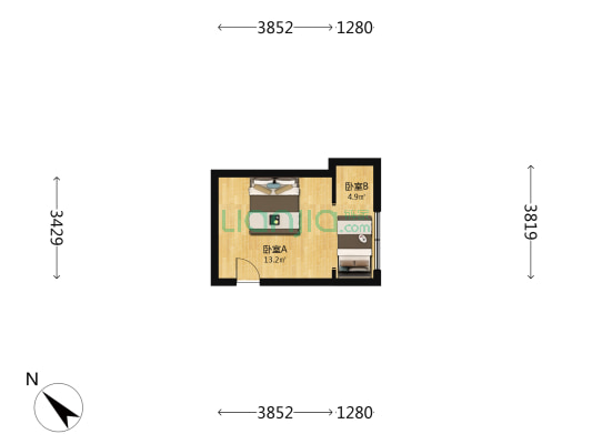 杨福荫路 2室0厅0卫 16平方