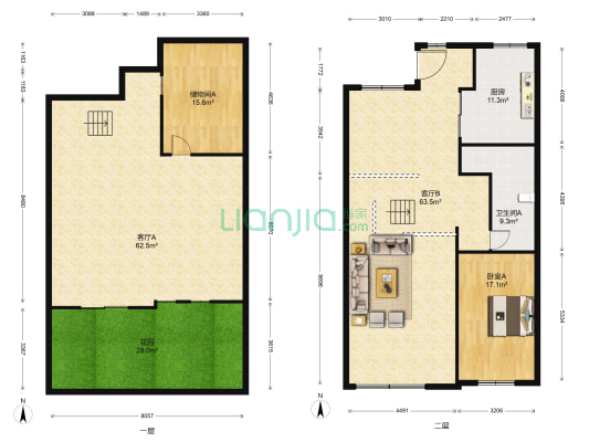 中信森林湖香樟园 1室2厅1卫 302平方