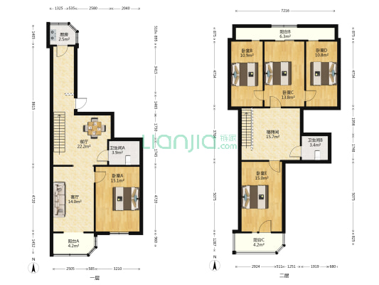 39中明泽街 5室2厅2卫 128平方